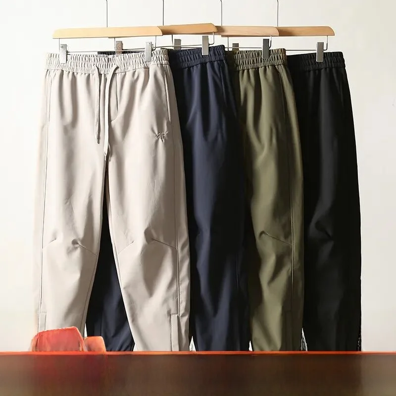 

High-End Outdoor Thiened Waterproof Soft ell Pants Corn Pattern PC Warm Fce Autumn Winter Cargo Pants Straight Leg Cas...