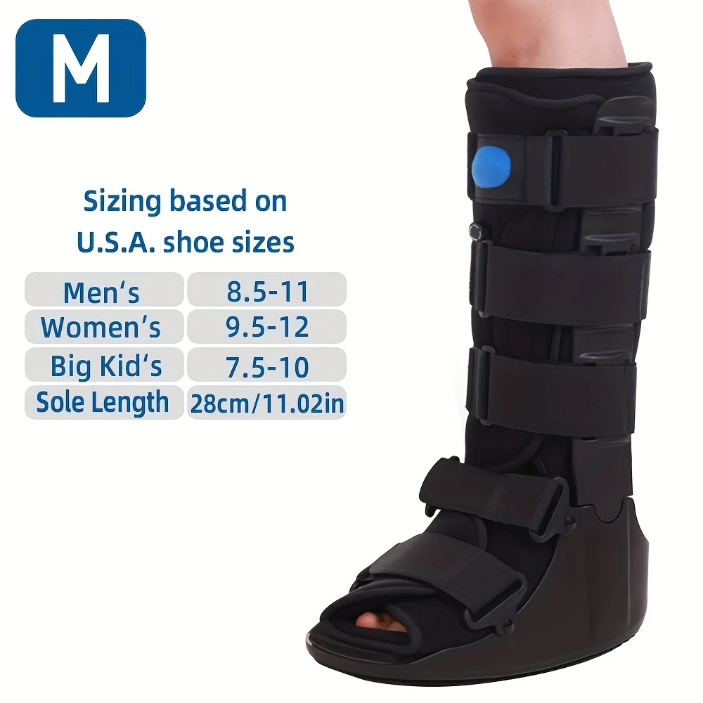 

Walking Brace Boot Adjustable Black Orthopedic Air Splint for Ankle Support Postoperative Rehabilitation Boot Brace