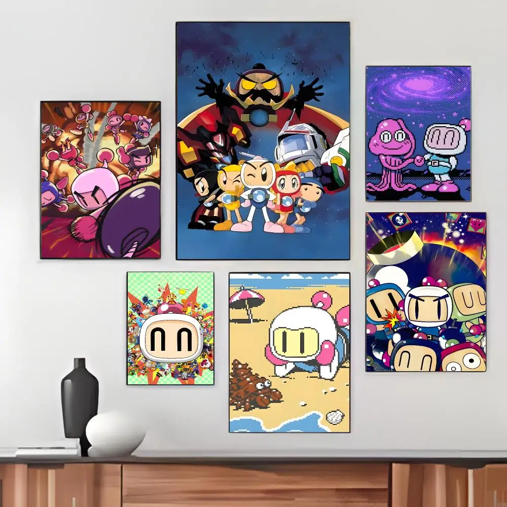 Japanese Anime B-Bomberman B Daman Poster Pegatina artistica HD autoadhesiva impermeable para salon dormitorio
