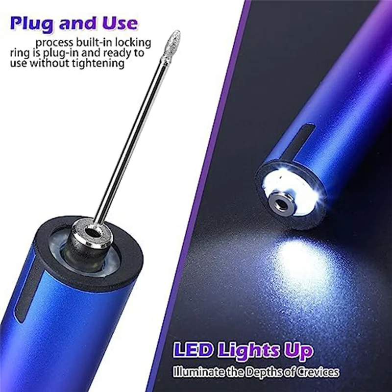 

Classy-Cordless Rechargeable Grinding Pen DIY Rotaryetching Pen With 36 Bits For Carving Glass
