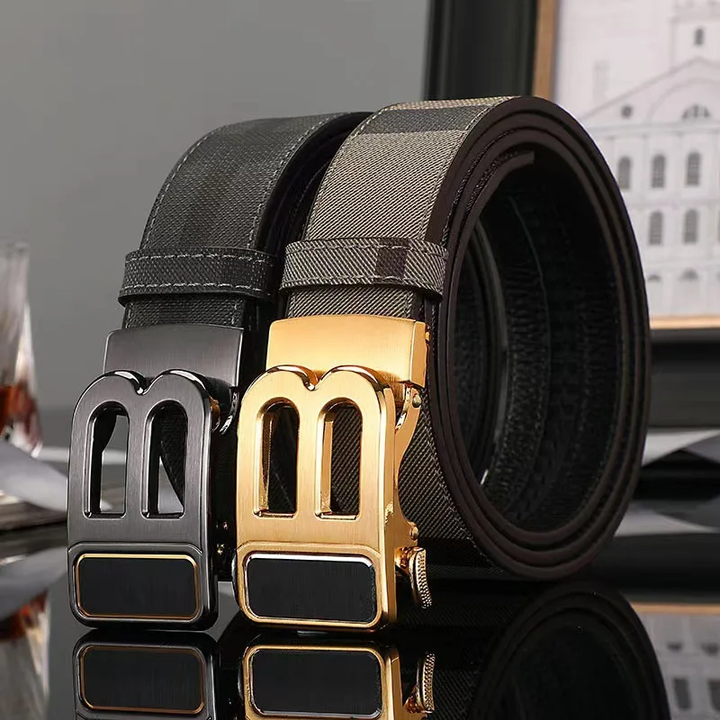 

2023 High Quality Designers Mens belt Luxury Brand Famous Male Belts B Buckle Genuine Leather Belts for Men width 3.4cm