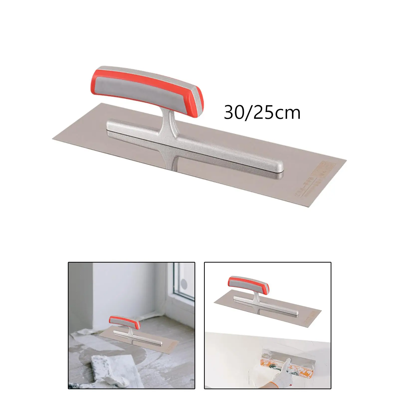 เกรียงฉาบปูนก่อสร้างมือเครื่องมือ Anti SLIP Grip เครื่องมือ Drywall เกรียงฉาบปูน Skimming Trowel สําหรับ Plasterboard