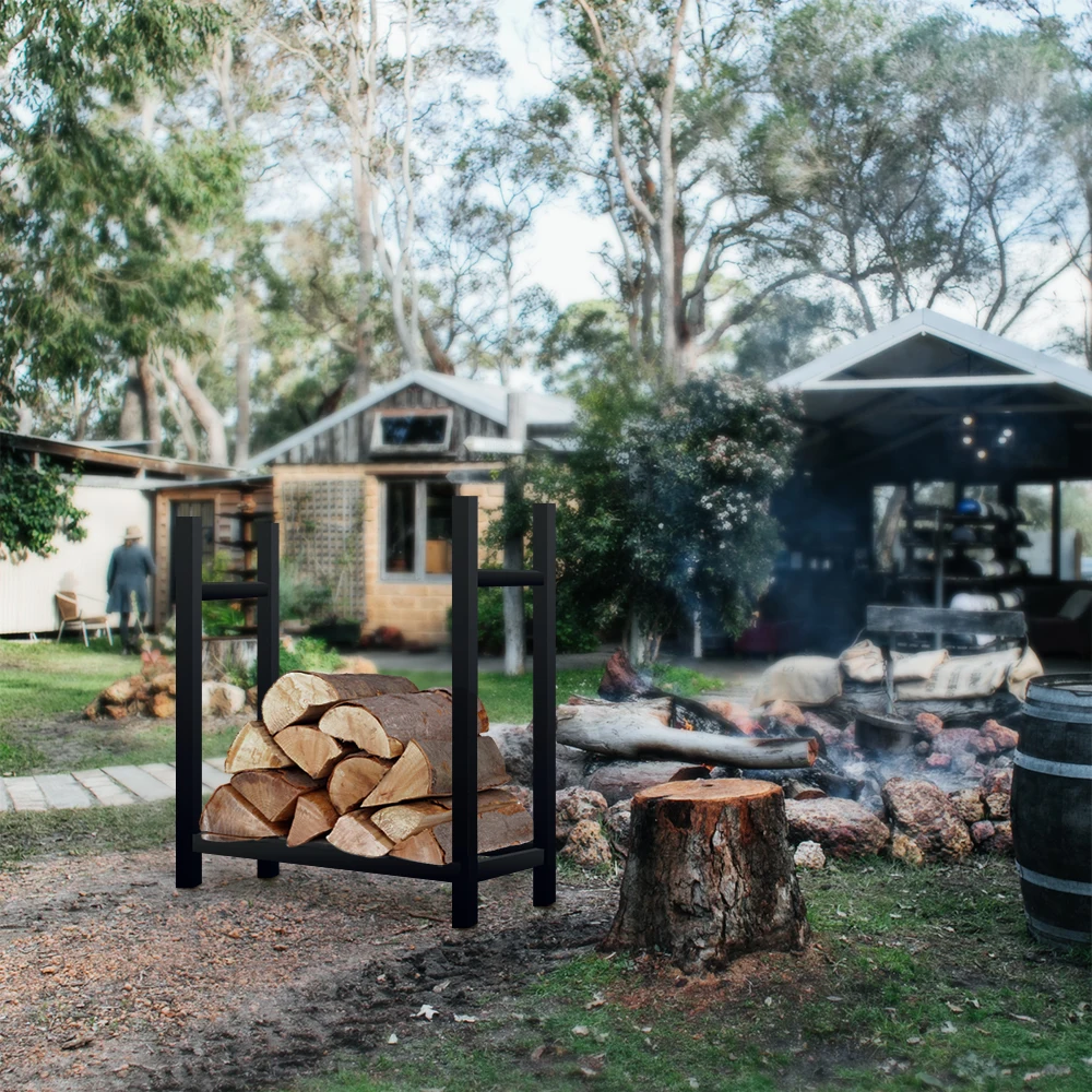 Outdoor Firewood Rack Log Holder for Fire Wood Pile Storage Heavy Duty Fire Wood Racks