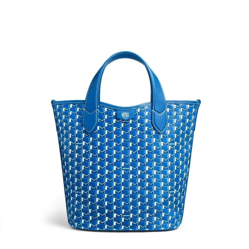 Monogram Mini Shopper Bag Women New Fashion Trend Geometric Pattern Luxury Bucket Bag M Canvas Contrasted Stitching Shoulder Bag