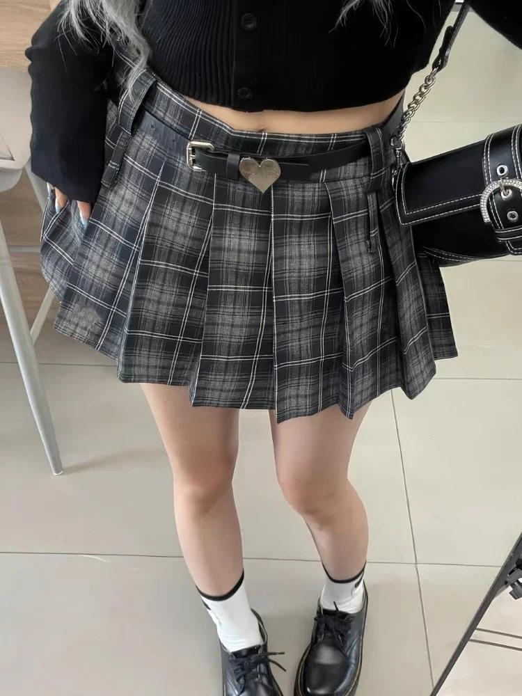 Hotsweet Mini Skirts Women Sexy Summer Pleated Ulzzang Students Harajuku Y2k Low Waist Vintage Designed Chic Faldas Gentle Plaid