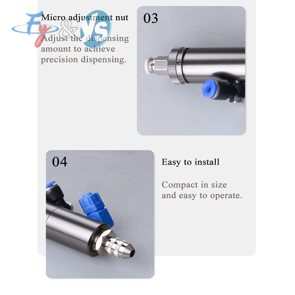 

Дозирующий клапан наперстка YS с одним жидким покрытием FY25, эжекторный тип штифта, машина для дозирования клея с тонкой регулировкой