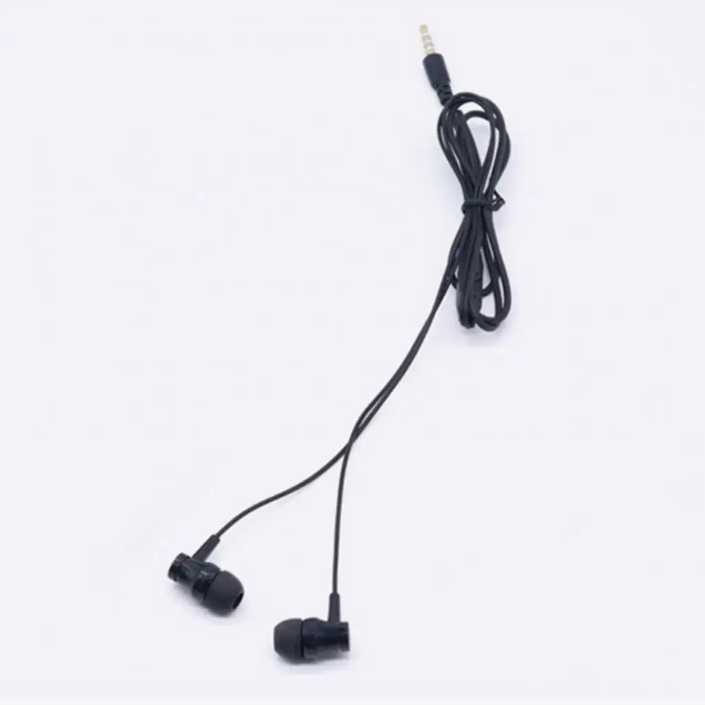 Ergonomic  Simple 3.5mm In-ear Clear Earphone Wire Control Wired Earphone Fevers Sound Effect   for Fitness