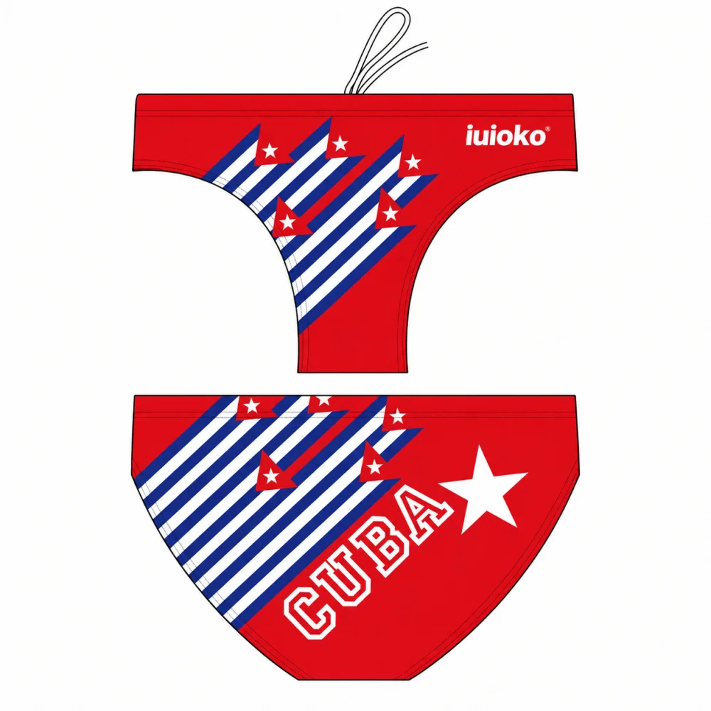 iuioko Men Swim Triangle swim trunks Endurance Athletic Training Beach Jammers Surf Trunks Swimware Swimsuit Racing Swimming