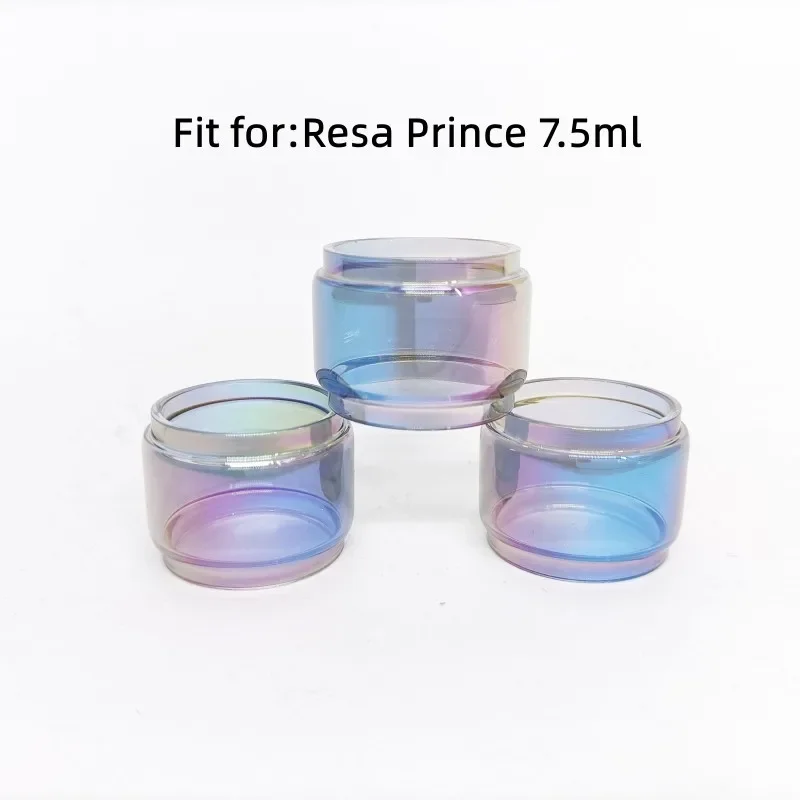 

3 PCS Semirainbow Bubble Glass Tube for Resa Prince 7.5ml Replacement Tank Mtl Accessories