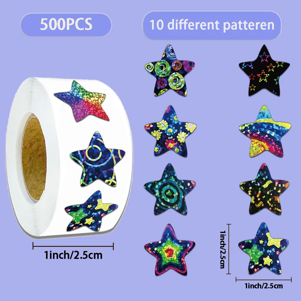 

500 шт., креативные сверкающие звезды, свернутые украшения для шлема, сделай сам, чашка для воды, чехол для телефона, персонализированные наклейки