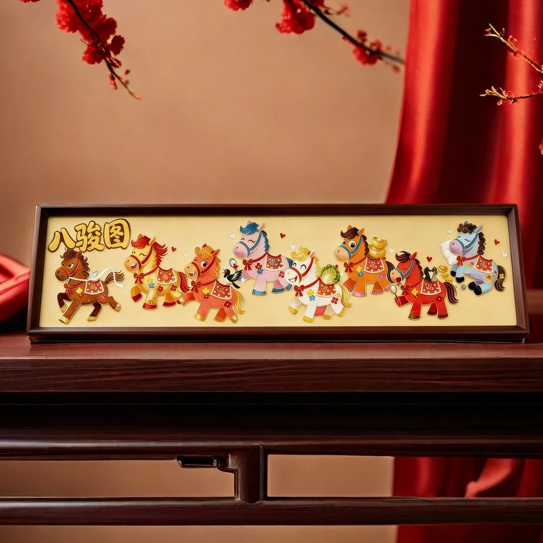 

Новогодняя DIY-мозаика из эмали и бисера в стиле ЦзинТай, синяя, декоративное искусство, детское творчество, украшение для салона, производство Чжэцзян