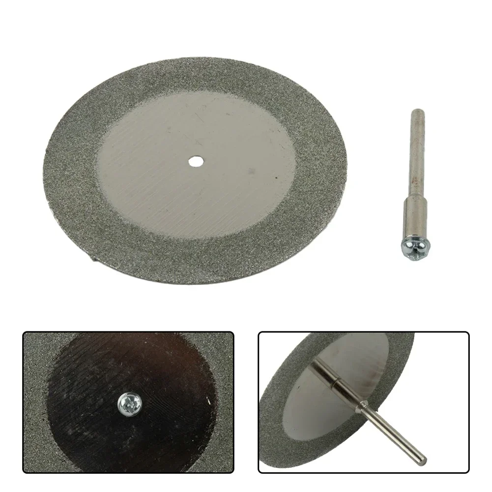 Dischi da taglio abrasivi da 2 pezzi con bielle mola diamantata da 60mm per il taglio di accessori per utensili rotanti in giada con gemme di legno