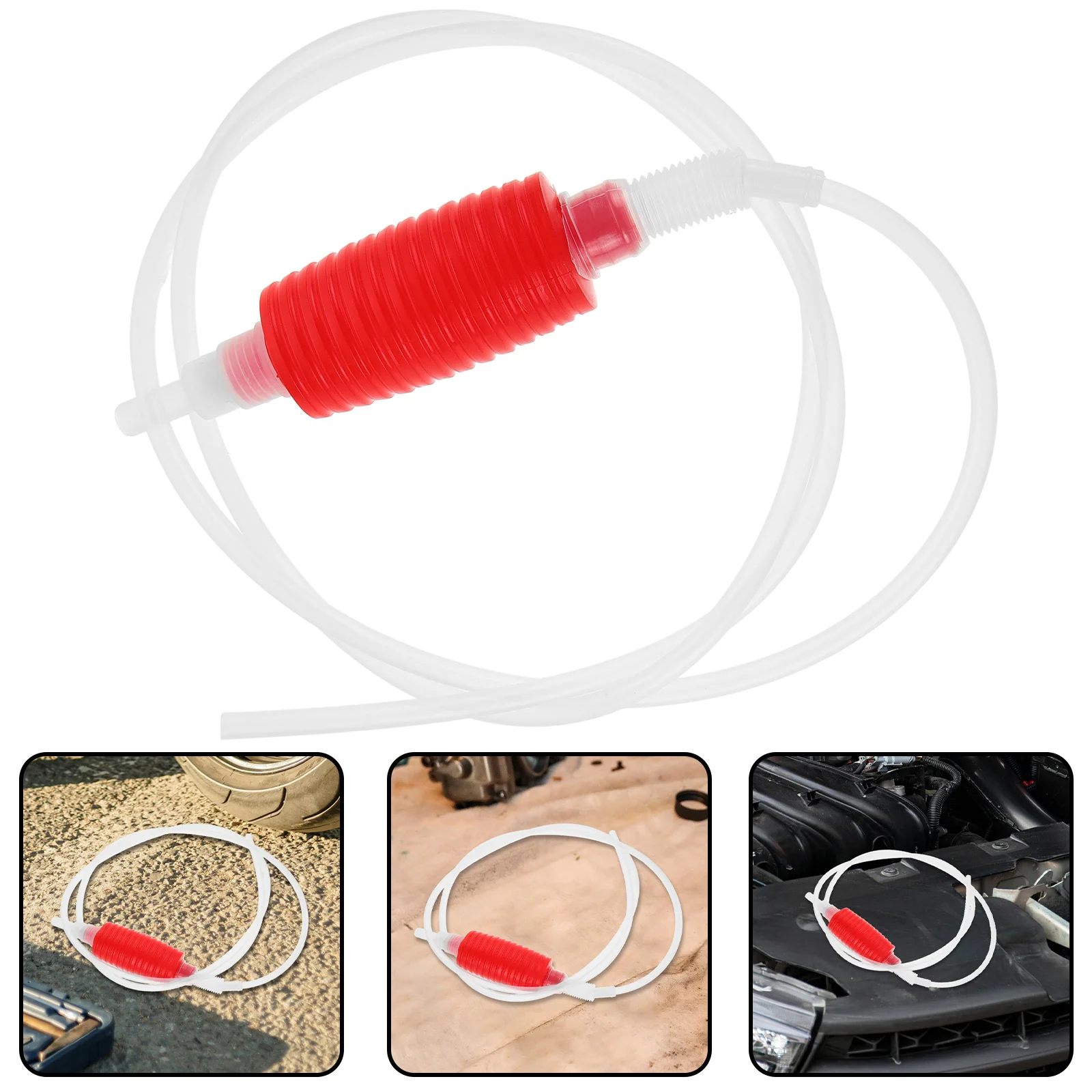 

Fuel Transfer Pump Manual Car Hose Durable Siphon Pump for Water Oil Transfer Portable Siphon Hose