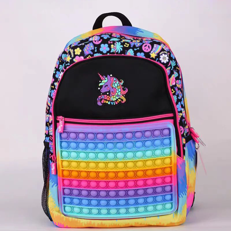 2024 Australian Smiggle Pressure Bubble Backpack For Children, Large Capacity Backpack For Primary And Secondary School Stude