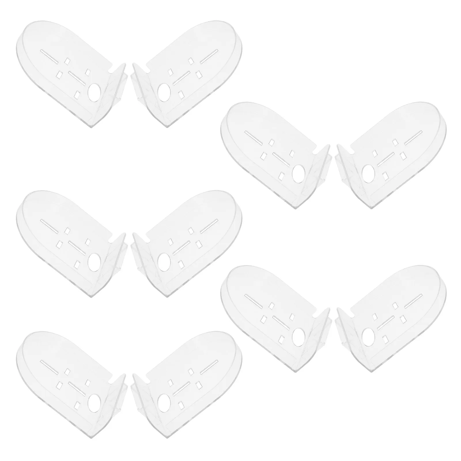 10Pcs Clear Security Camera Shelf Self-Adhesive Wall Mount Bracket for Indoor Outdoor Use No Drilling Floating Shelf Compatible