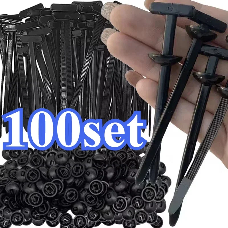 

Универсальная нейлоновая пряжка для кабельной стяжки, автоматический крепежный винт, сменный зажим, автомобильное крыло, багажник, защита двигателя, панель управления проводом, безопасная