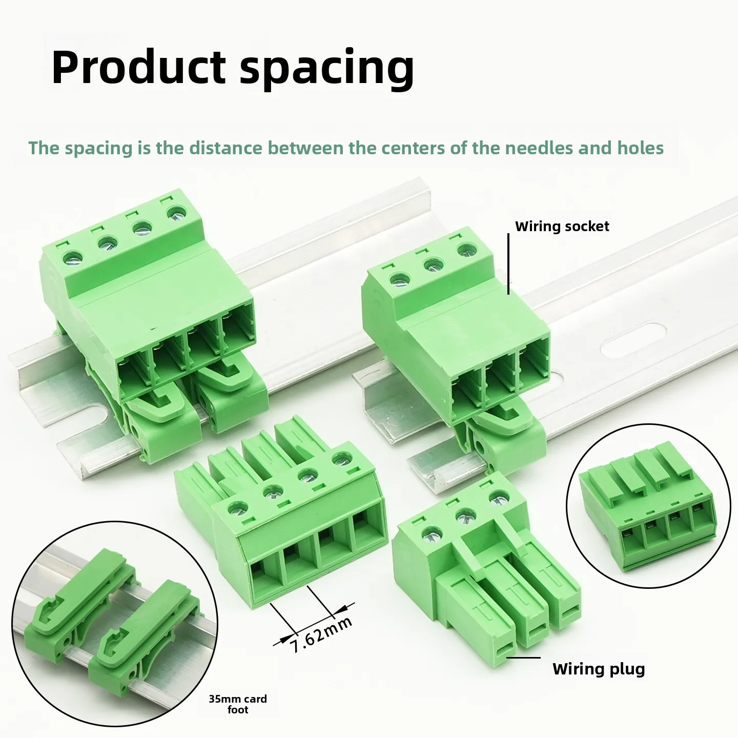 

Track plug-in 2EDGSKP-7.62 high current 32A terminal 2EDGUKR solder-free LC16H + LC1H