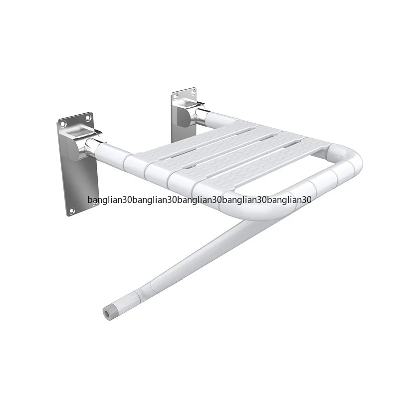 Senior-friendly Wall-mounted Bath Chair Bathroom Bath Stool for The Elderly Non-slip Barrier-free Upturned Folding Stool