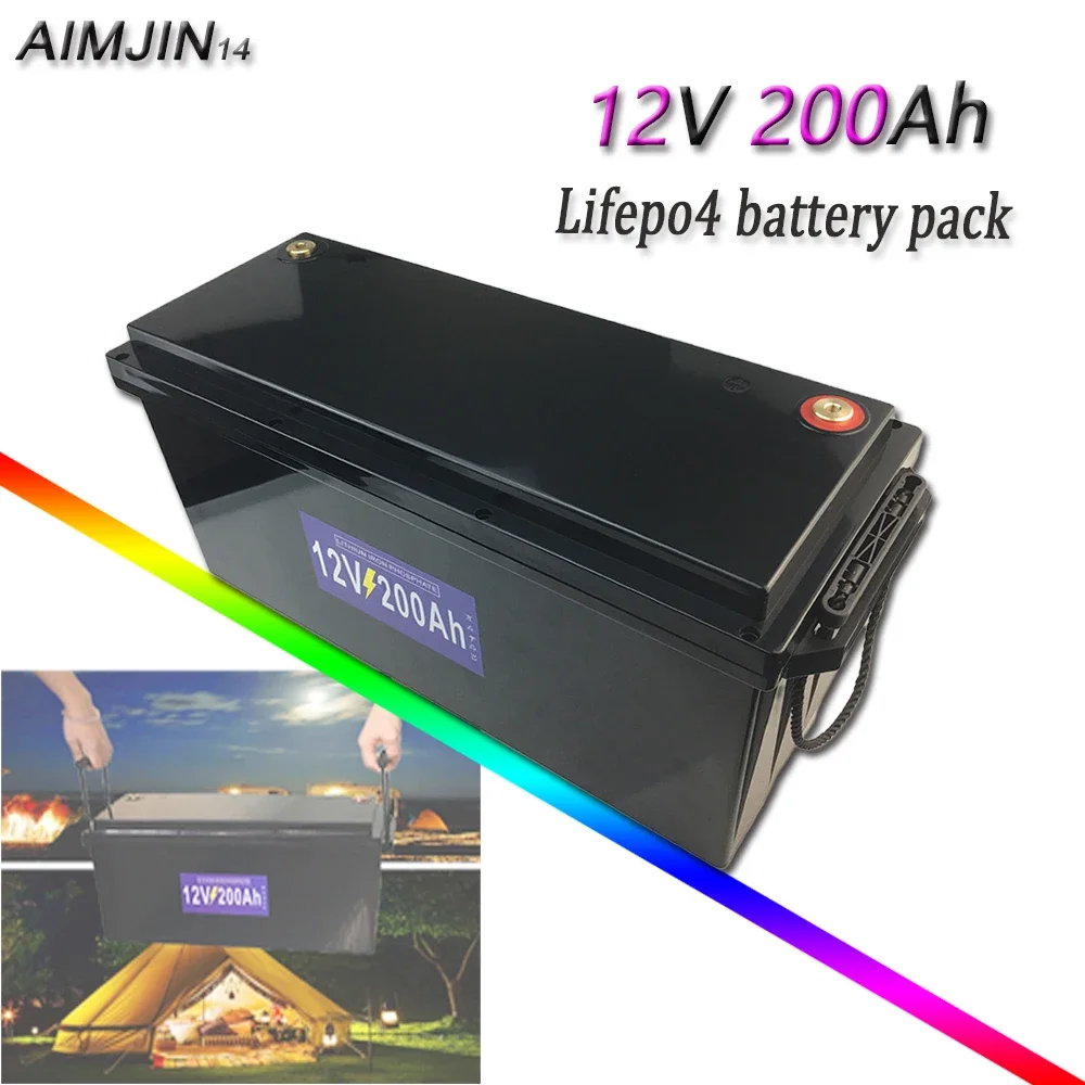 

12V 200AH Special Lifepo4 Battery for RV High Capacity Solar Bed Car Energy Storage Battery Pack