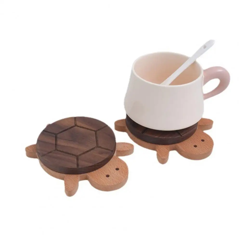 

Non-slip Drink Coasters Handcrafted Turtle Coasters Handcrafted Wooden Turtle Coasters Set for Office Home Non-slip Table