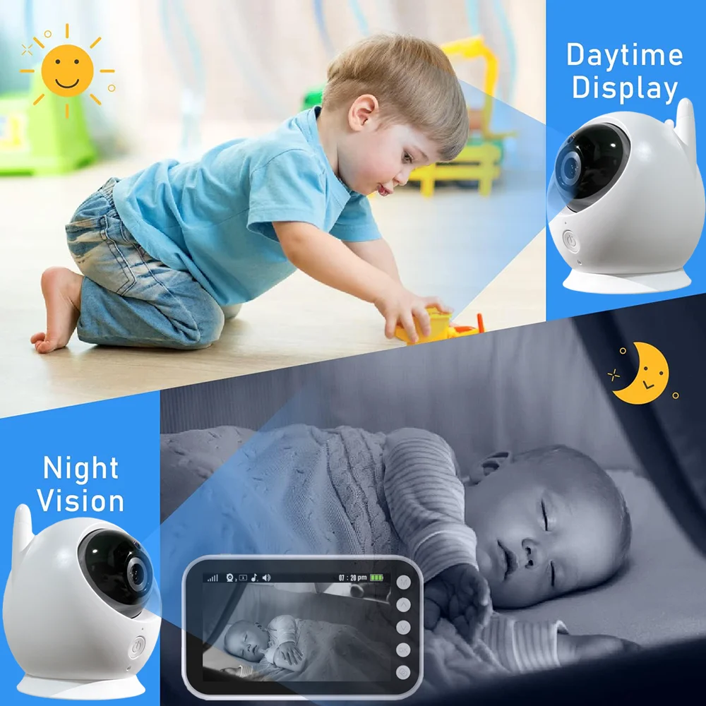 Monitor para Bebés 4.3 con Vis - Wireless Baby Monitor reseña y precio