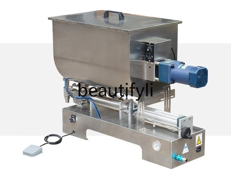 

Horizontal filling machine Wofa pneumatic paste quantitative packing machine granular thick sauce U-shaped mixing tank machine