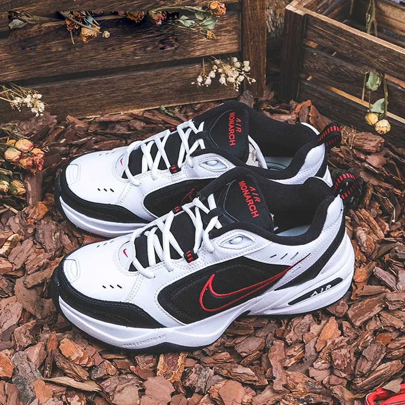 Nike Air Monarch Iv Męskie buty Buty treningowe Moda Retro Amortyzacja Plaid Casual Sportowe buty do biegania 415445 -101