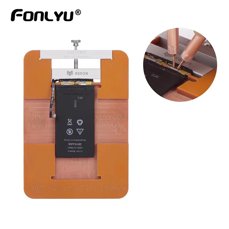 REFOX RF-0001 Mobile Phone Battery Welding Fixture for iPhone XS~13 Pro Max Welding Fixed Repair Fixture