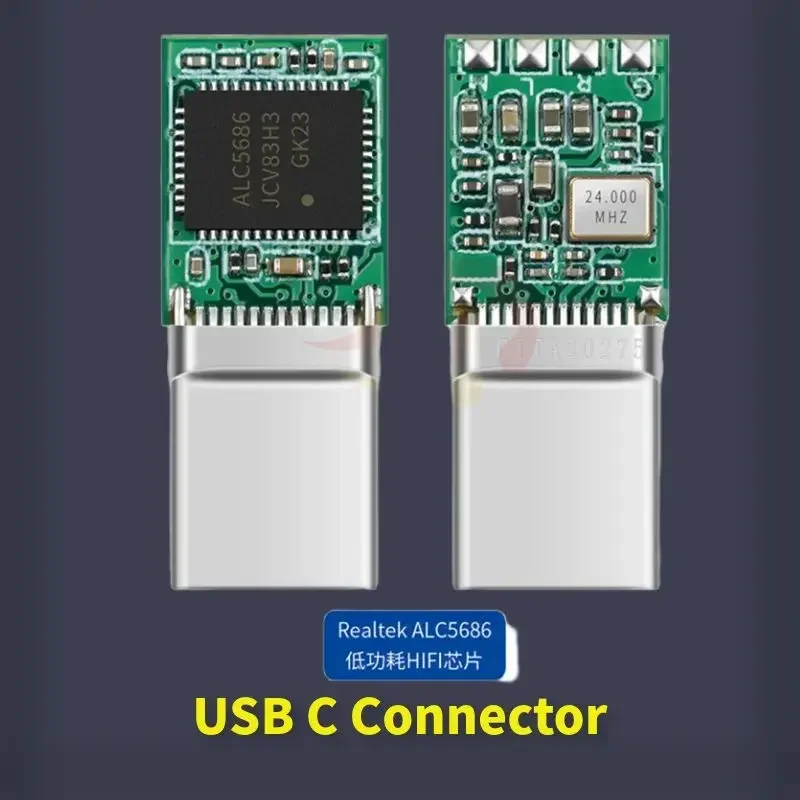 Connettore USB C spina di tipo C con terminale altoparlante Chip ALC5686 cavo di ricarica rapida fai da te 2.5 3.5 4.4mm elettronica di consumo