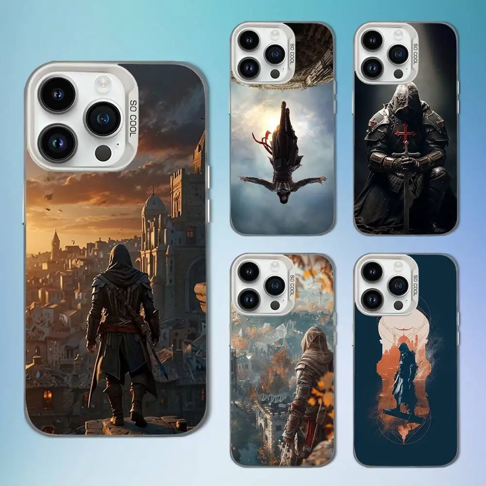 

Game A-Assassins C-Creed Phone Case For iPhone 16,15,14,13,12,11,Mini,Pro,SE,MAX White Matte Shockproof Cover