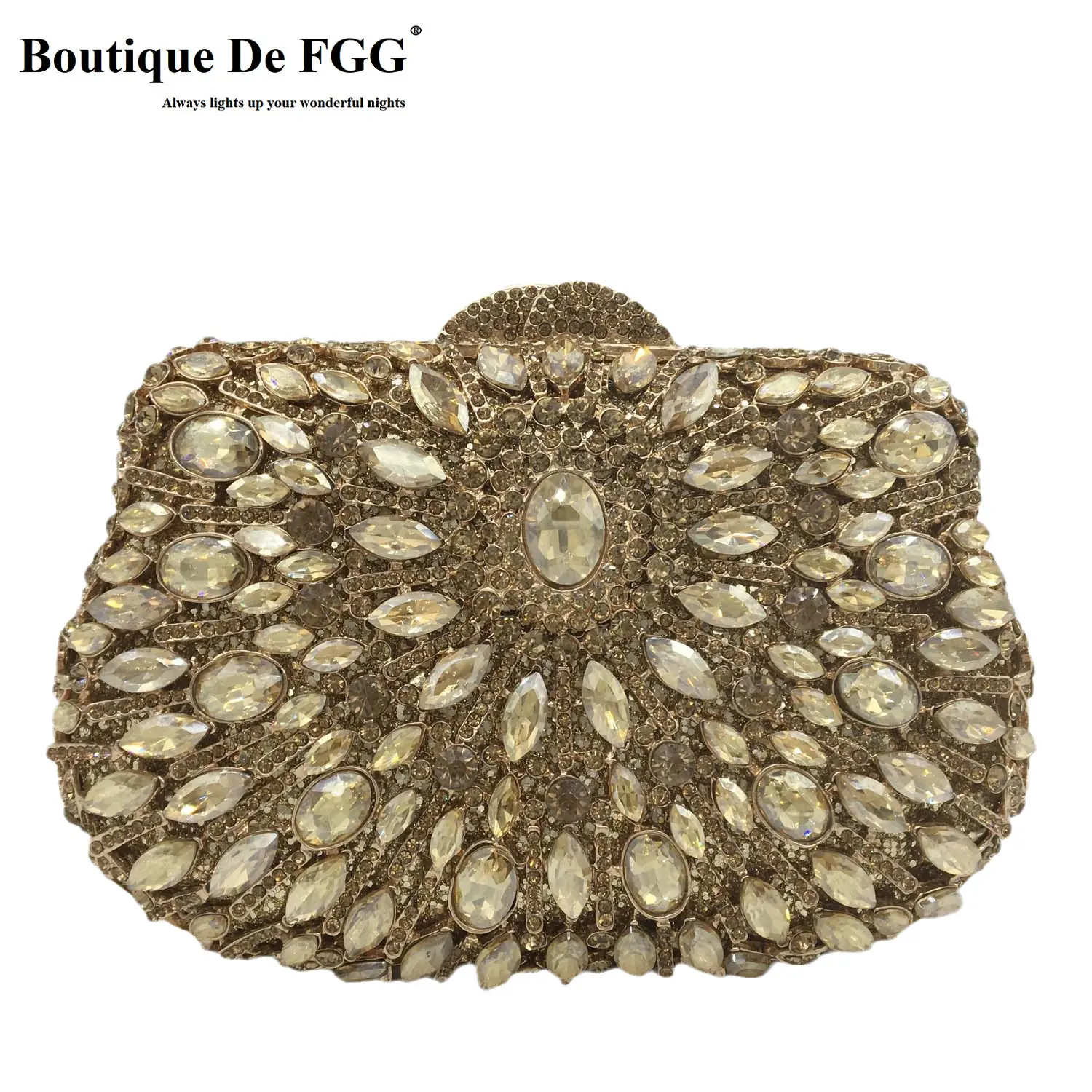 

Boutique De FGG Mini Women Crystal Evening Purses and Handbags Luxury Rhinestone Wedding Handbags Minaudiere Bag Bolsas De Mujer