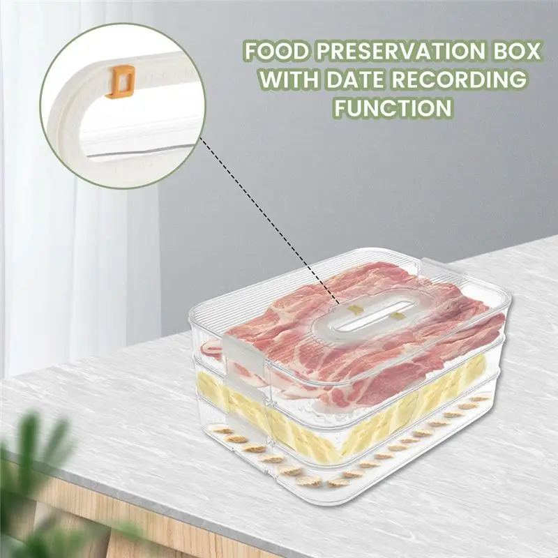 

Lunch Meat Container For Refrigerator Organizing Bacon Storage Container Refrigerator Food Storage Box Fridge