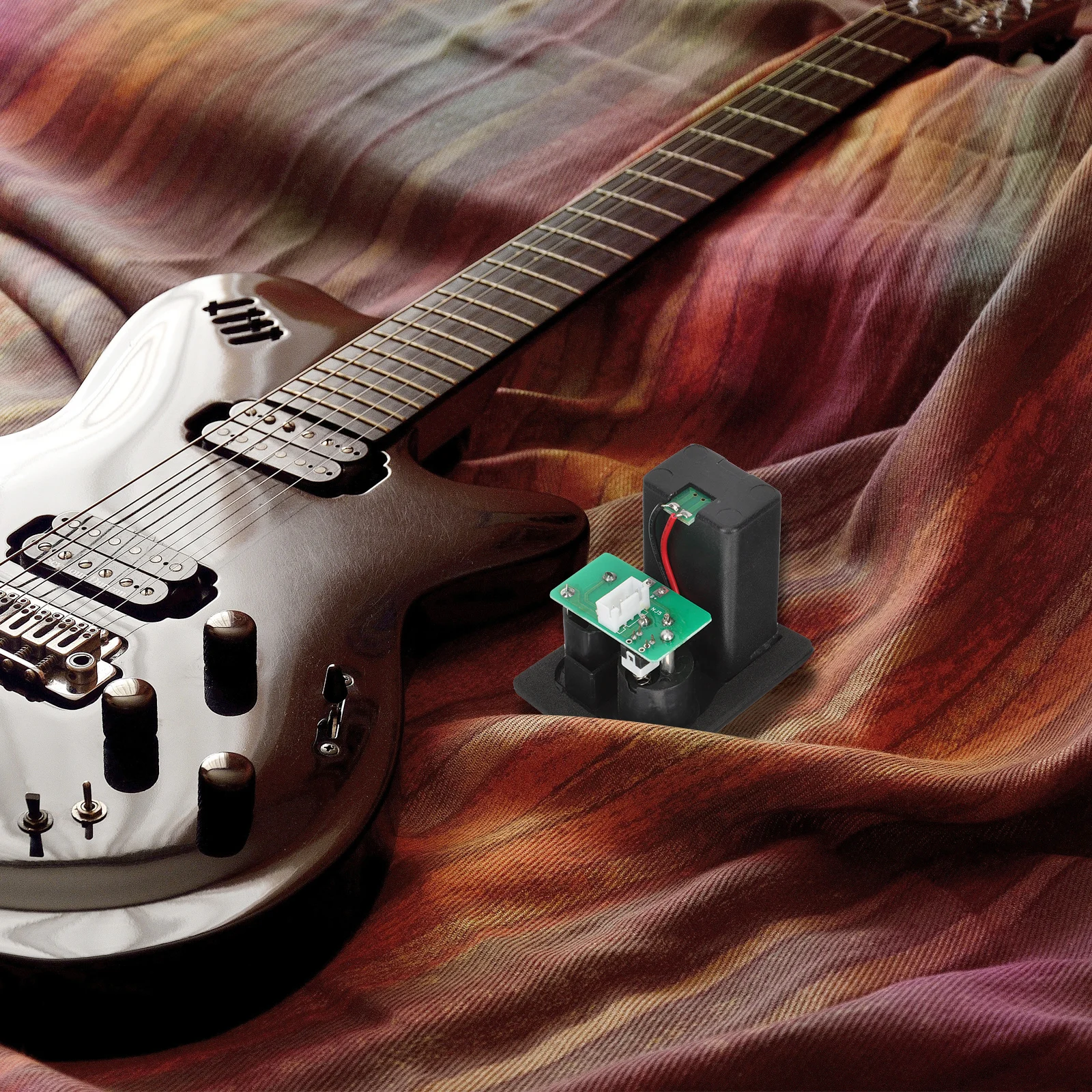 

9V Box for Guitar Bass Pickup Replacement Plastic Case Holder Active Pickup Compartment Sturdy Lightweight Build