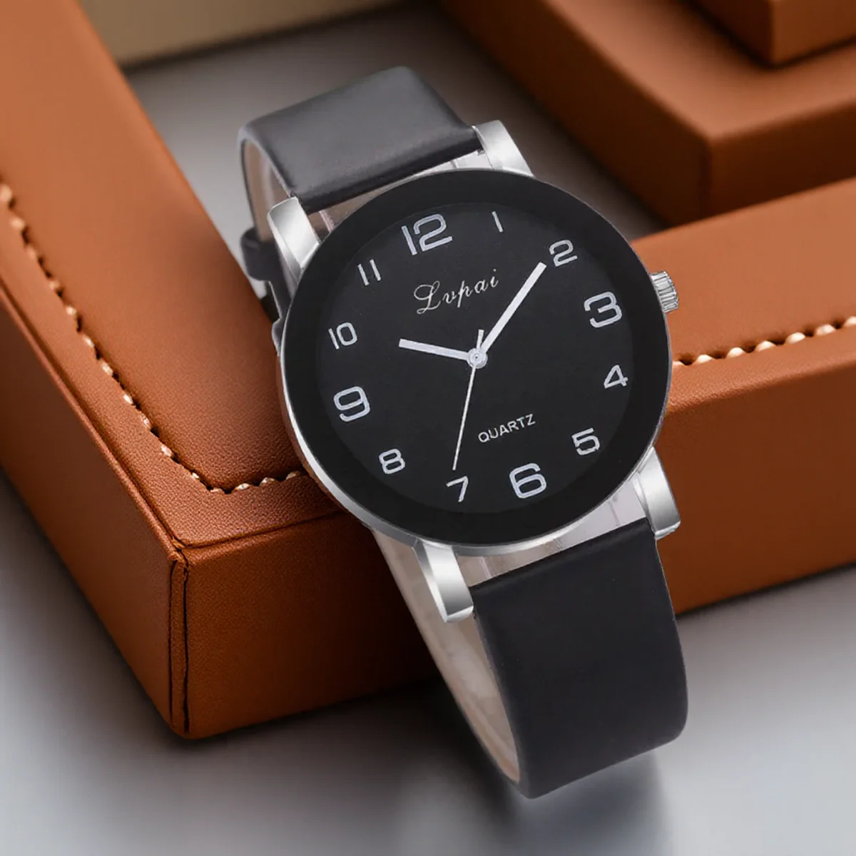 

Модные простые белые кожаные кварцевые часы для женщин, платье, женские наручные часы, 4 цвета на выбор