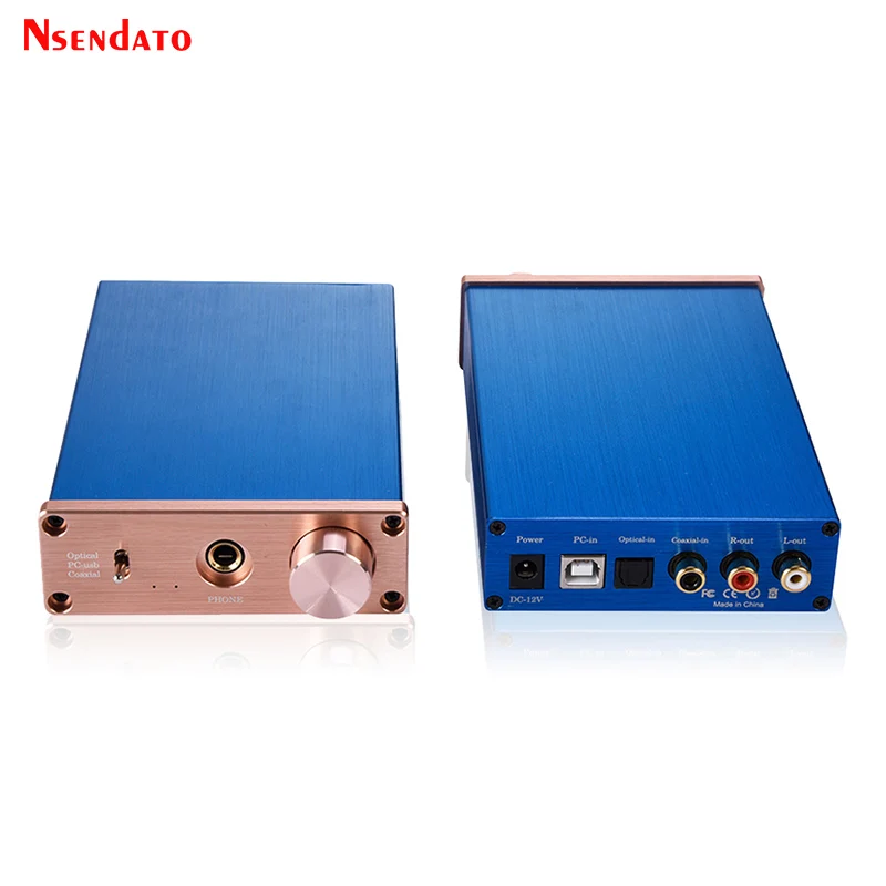 HiFi 2.0 Digital to Analog Audio DAC Decoder USB Coaxial Optical Amplifier Converter For PS3/4 Monitor DVD PC Set Top TV box