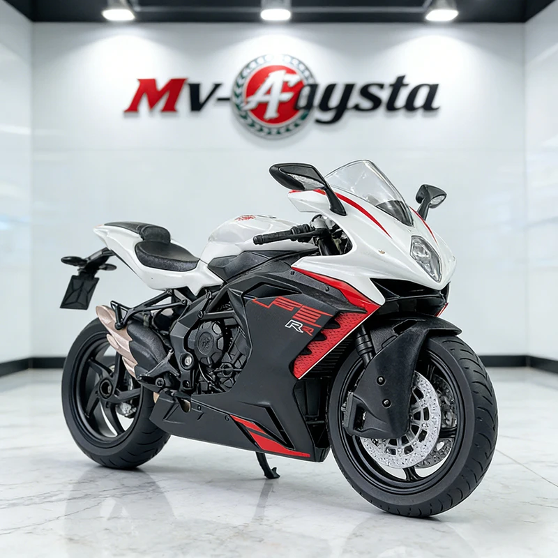 

Модель мотоцикла WELLY 1/12 MV Agusta F3 RR 2022, коллекционная игрушка, внедорожный мотоцикл с амортизаторами, игрушечный автомобиль