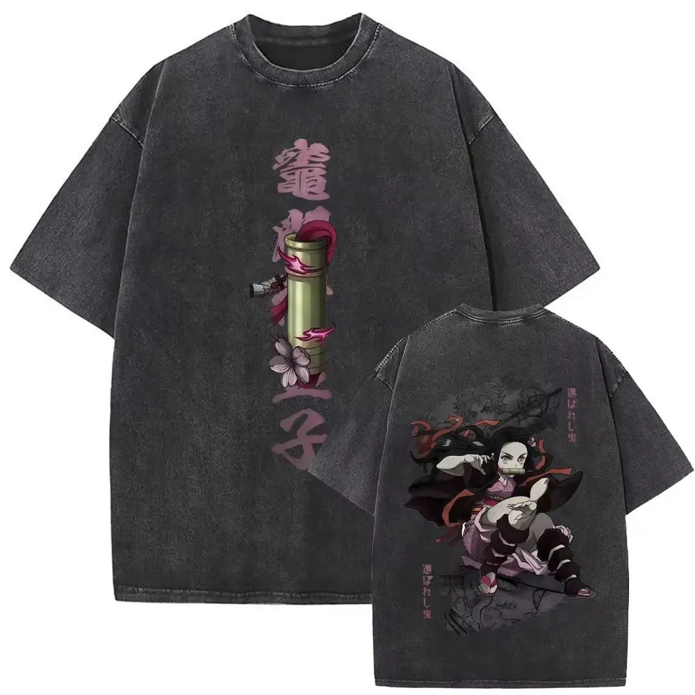 harajuku-grafico-camiseta-anime-demon-slayer-vintage-lavado-t-camisa-homem-mulher-manga-curta-streetwear-na-moda-oversized-casual-y2k-topo
