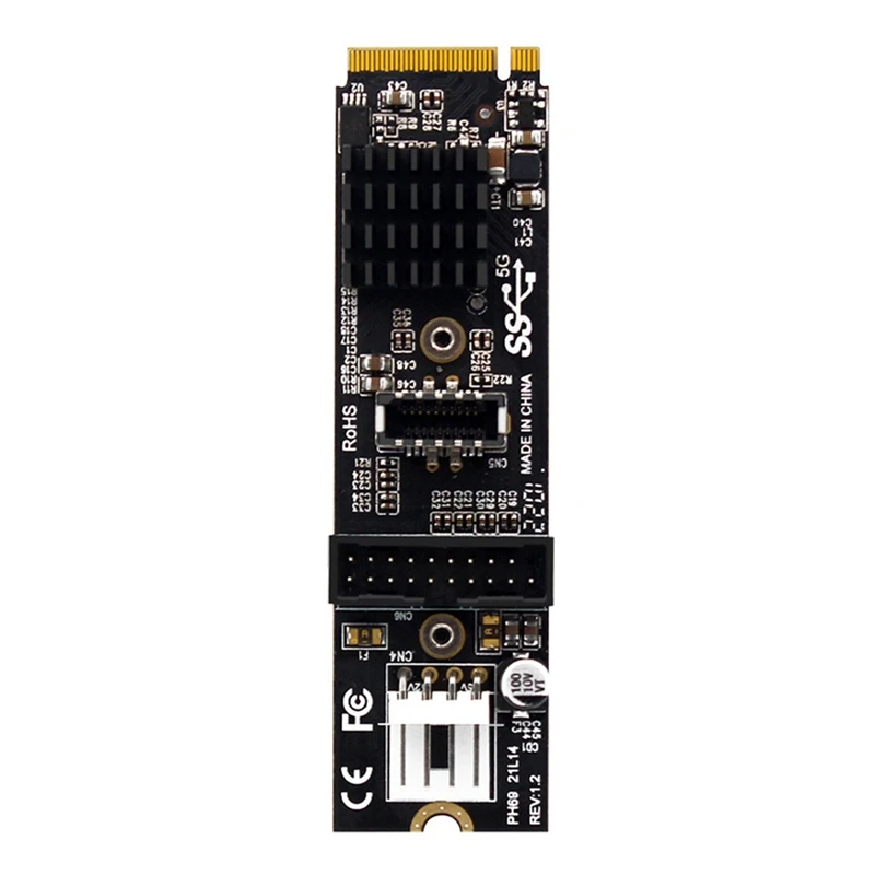 

PH69 M.2 M Key Pcie на USB 3,1, фронтальная плата расширения 5 Гб Pcie на USB 3,1, плата расширения с 4-контактным кабелем порта