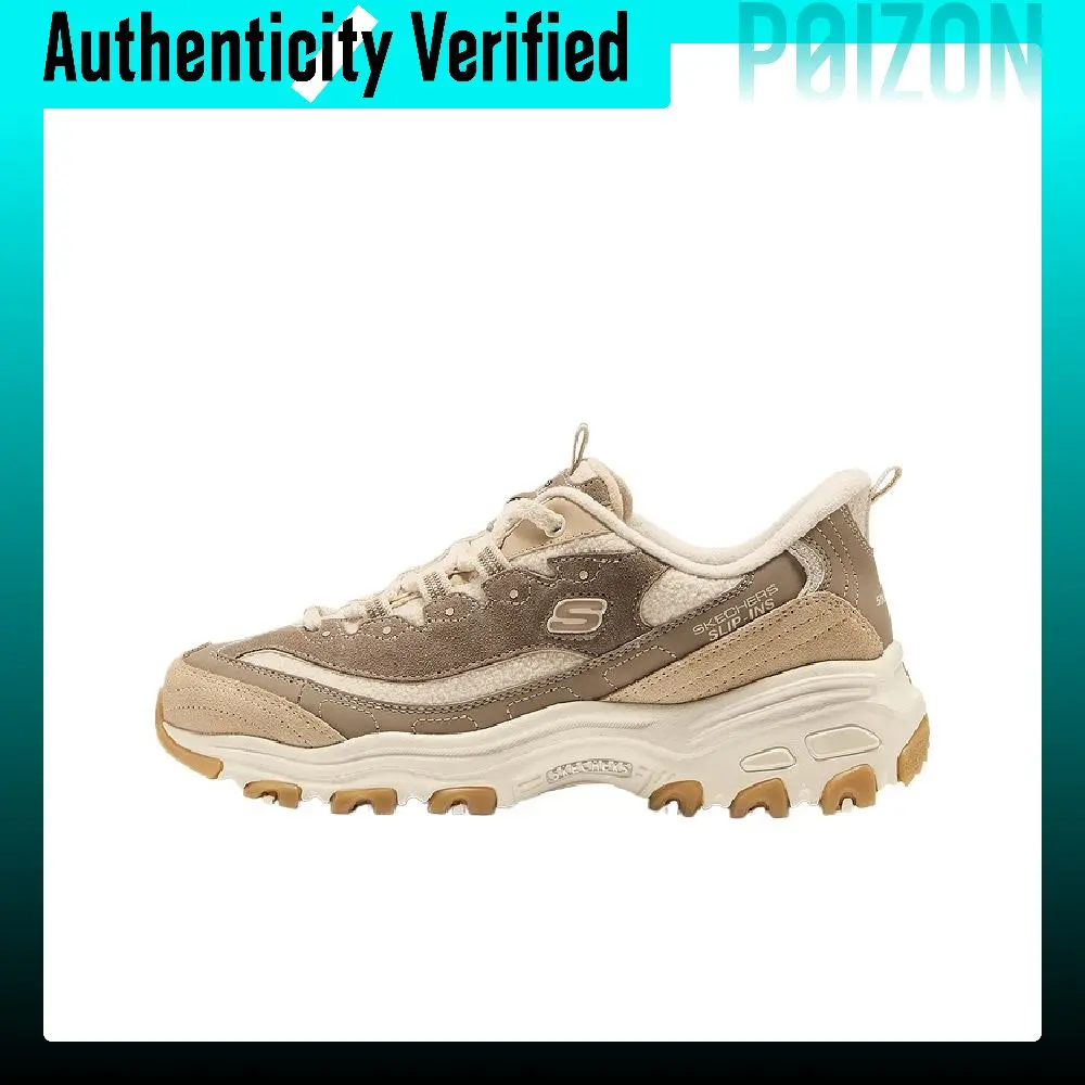 Skechers DLITES Leather Chunky Sneakers Women's 150558-NTBR
