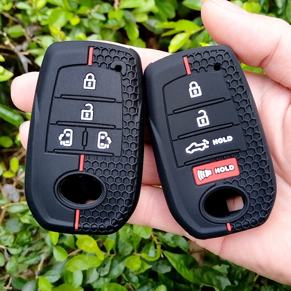 For Toyota Camry Land Cruiser Prado 150 Mark X Venza Fortuner Rav4 Highlander Yaris Auris New 4 Buttons Remote Key Fob Key Case
