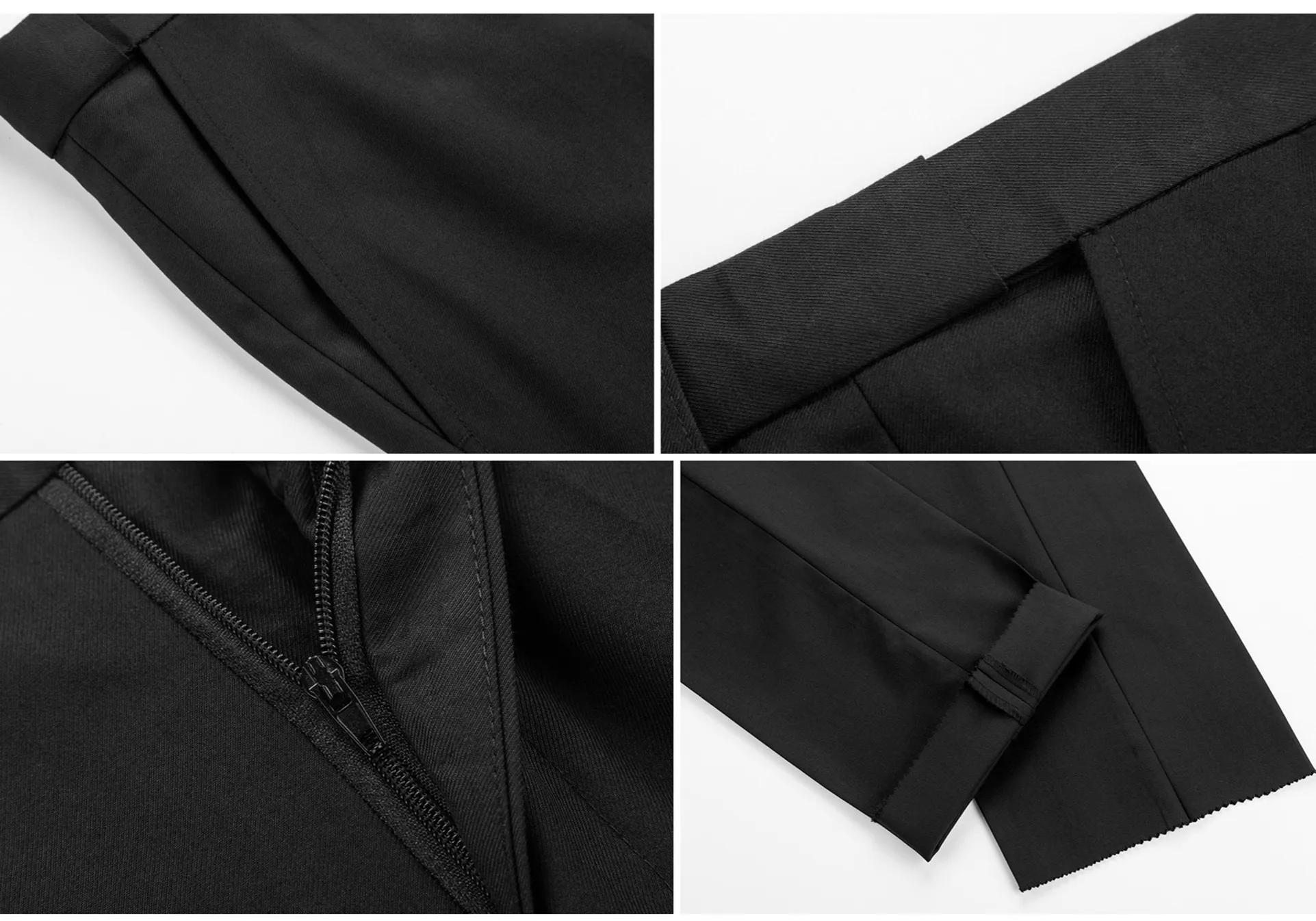 بدلة سهرة سوداء جديدة للرجال لعام 2026 مكونة من قطعتين، مناسبة لموصلات السحر/المرحلة/الفرقة، مقاسات آسيوية M-5XL. #5