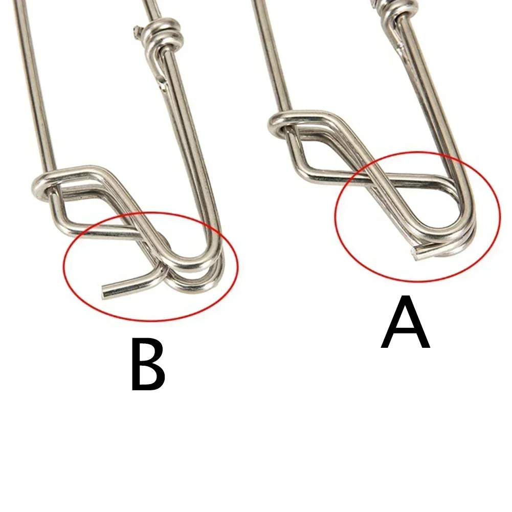 Tuna Sharking Crabbing Clip Fishing Live Bait Trap Lock Clip Float Line Long Line Branch Hanger Tainless Steel Snap Swivel view 5