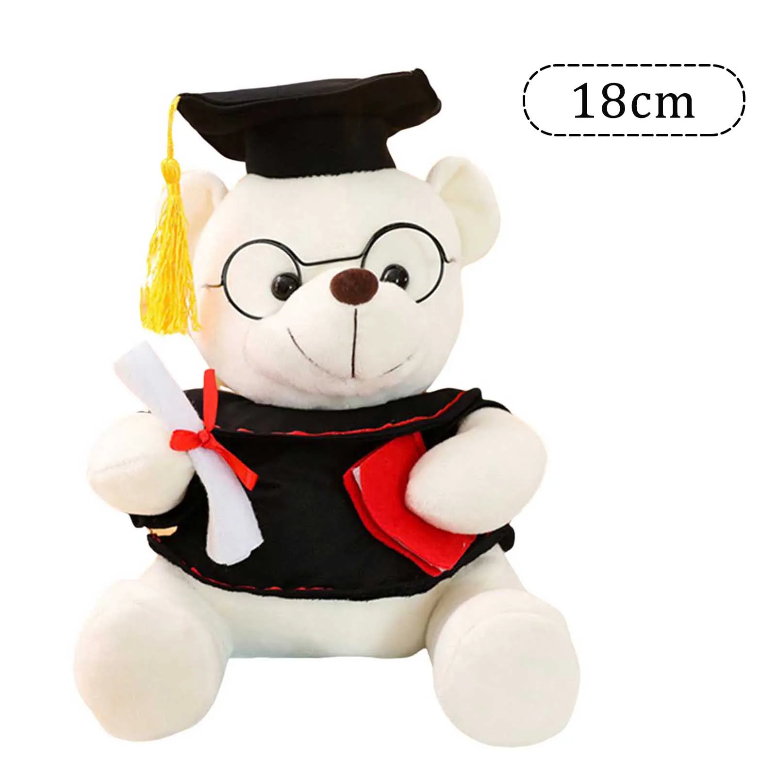 Kawaii Bear Plush Toys Stuffed Doll Skin-friendly Plush Toy Creative Bear Toys for Bedroom Living Room