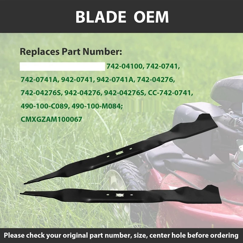 Imagem -05 - Cortador de Grama Mulching Blade Substitua por Troy Bilt Tb280es Artesão Série 247 Push Mower Deck 9420741a 21in 742-0741