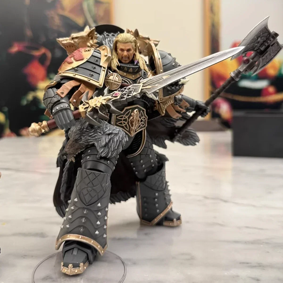 YTOY-Figurine d'action de l'anime The Horus Heresy Space Wolves, Leman Russ, Primars of the Vith Legion, Warhammer, Chain Toys, 40k, 1/18