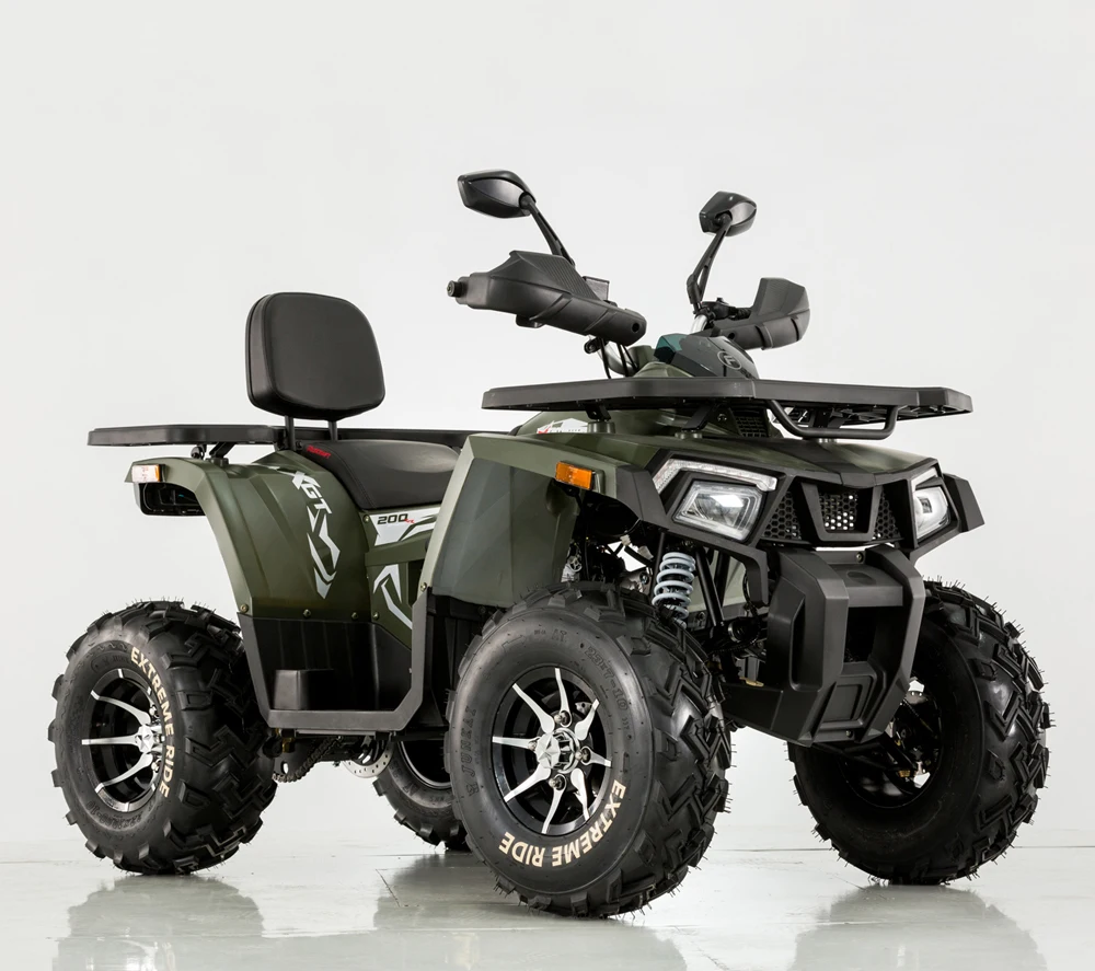 200 CC ATV 4 Wheeled Chain Drive Quad Atv 200cc ATV For 2 Passengers With EPA ECE