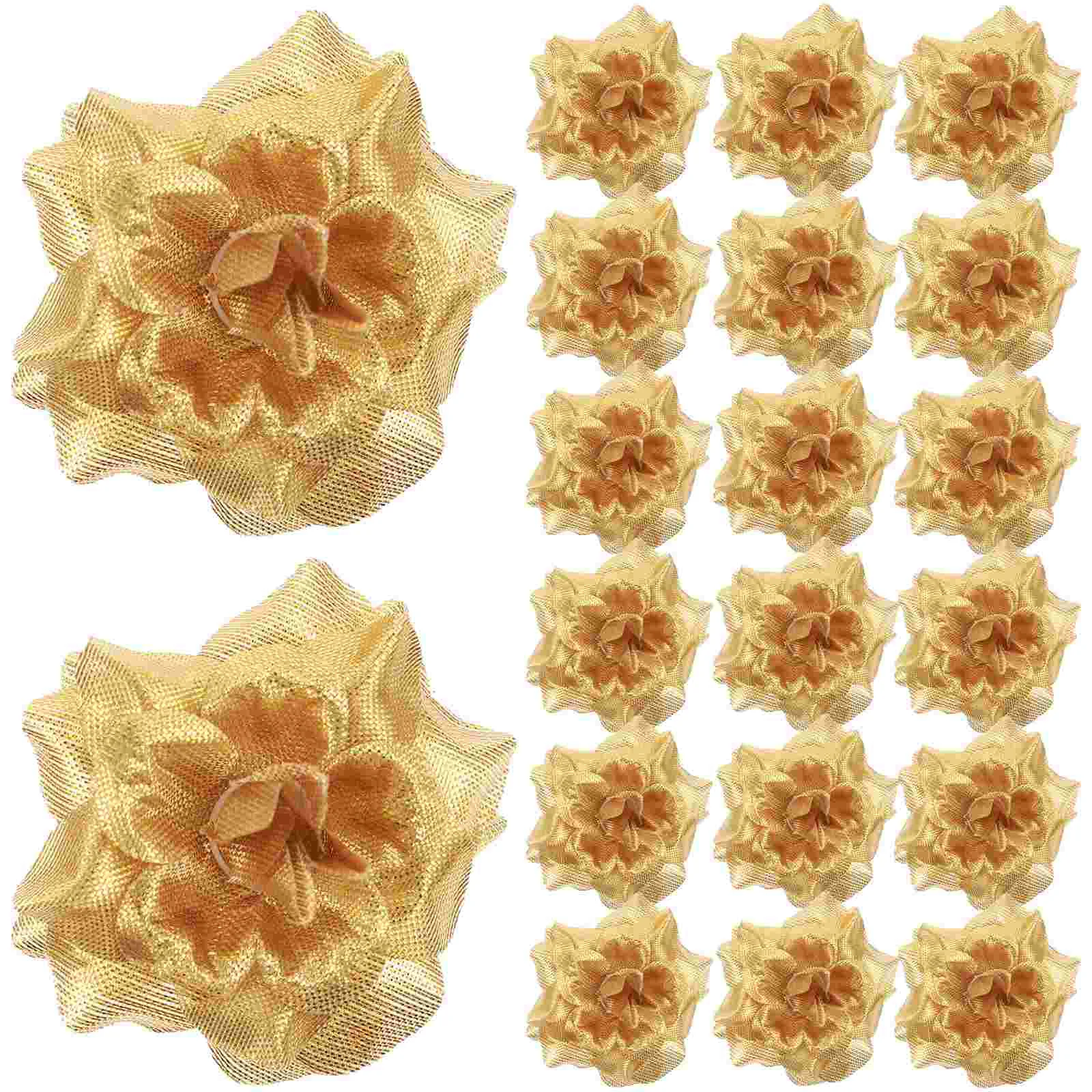 

50 Pcs Cake Child Flower Garland Silk Mini Flowers Artificial Rose Wedding Decorative