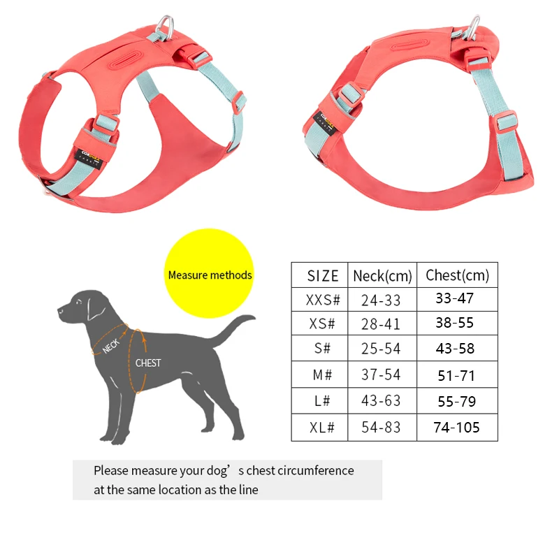 SMALL COMBINATION Dog Harness Pet Reflective Nylon No Pull Adjustablefor Large Medium Small Dog Easy Traveling  Dog Vest