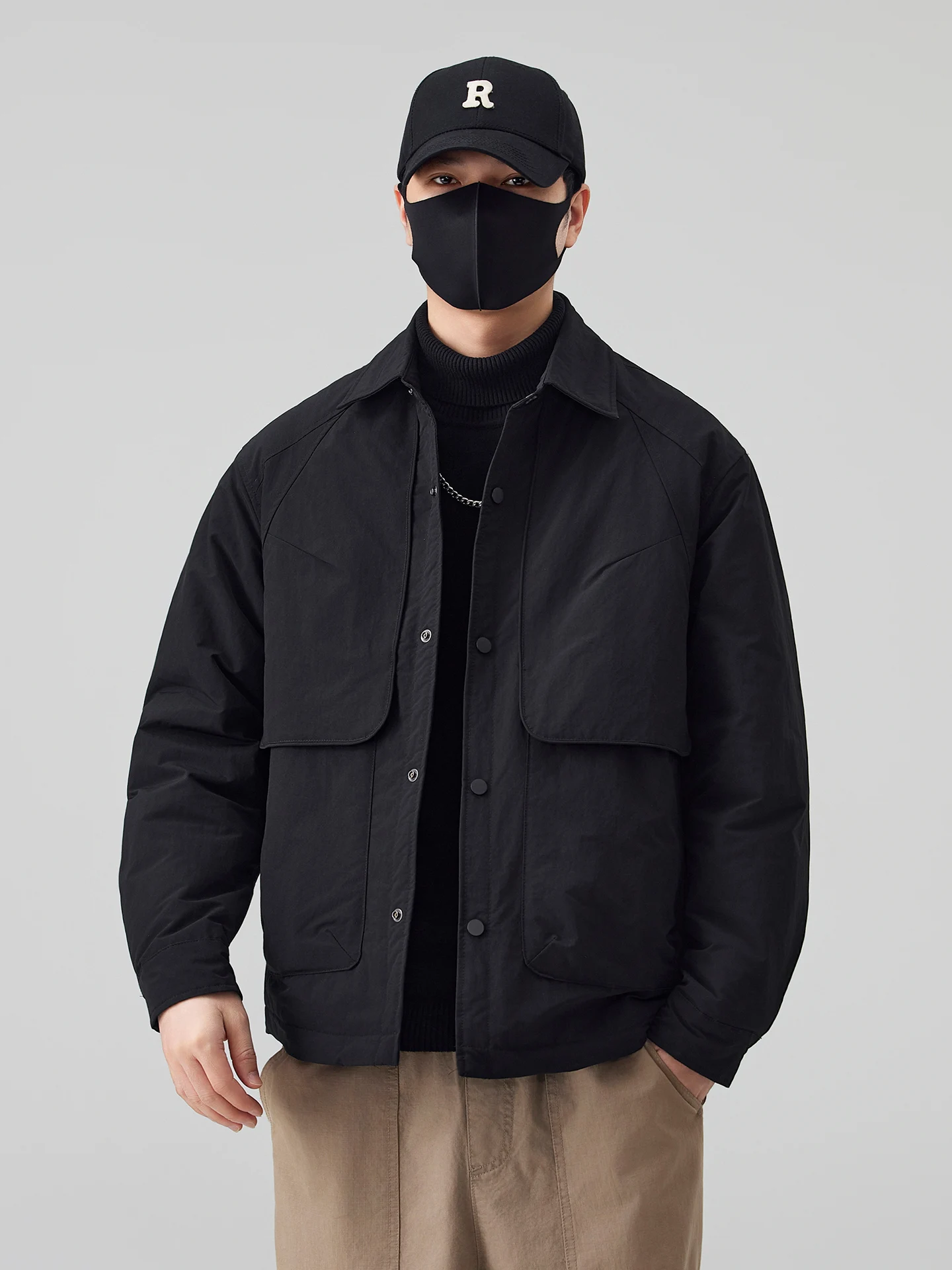 

Мужская зимняя пуховая куртка свободного кроя, легкая, с отложным воротником, ветрозащитная, теплая, повседневная, с наполнителем из пуха