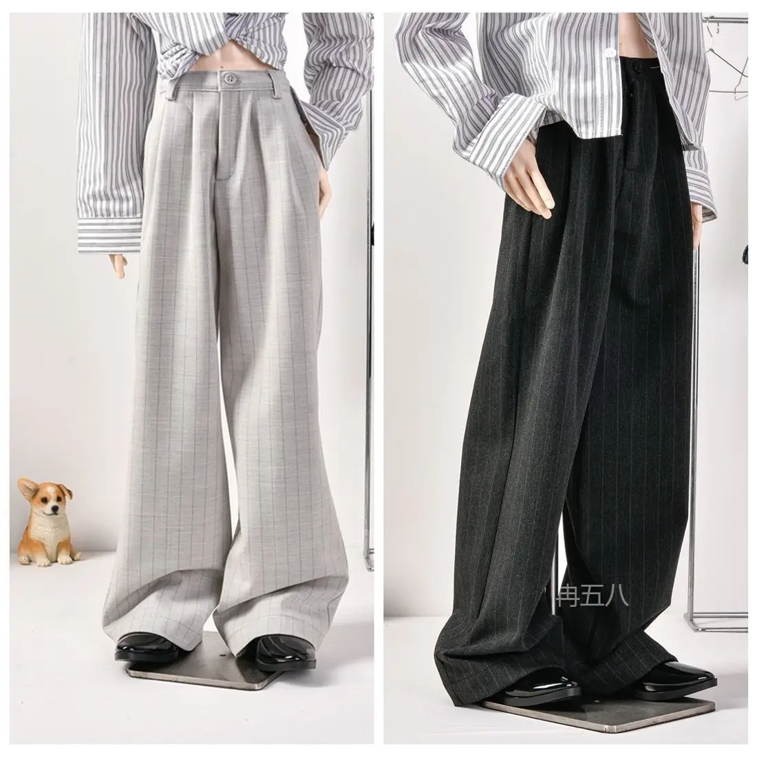 New Bjd Doll Uncle Multi Size Fashionable Striped Wide Leg Pants Dress Up Boys Diy Changing Toy Doll Accessories No Doll